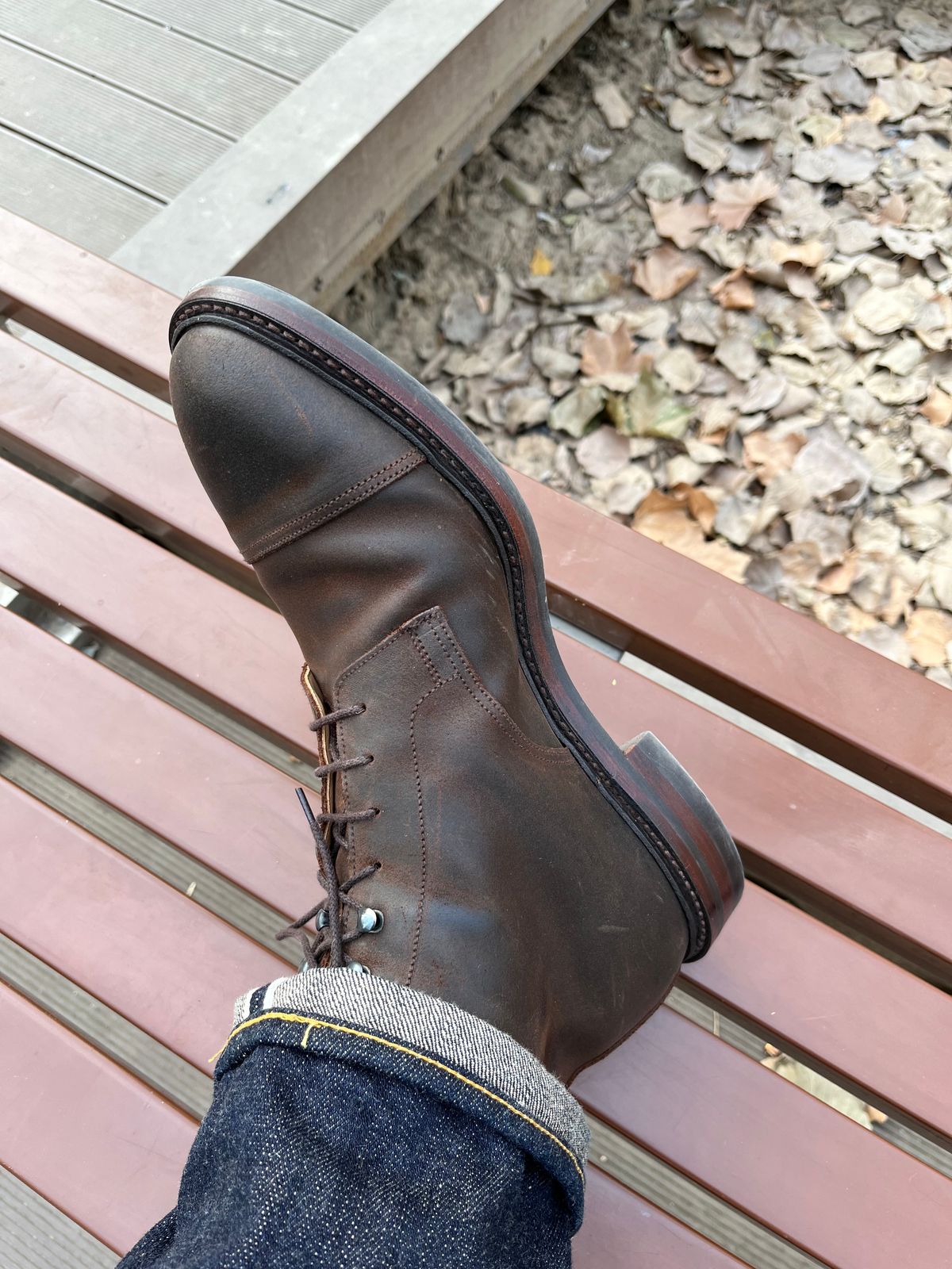 Photo by mr_spud on February 5, 2024 of the Crockett & Jones Coniston in Dark Brown Roughout Suede.