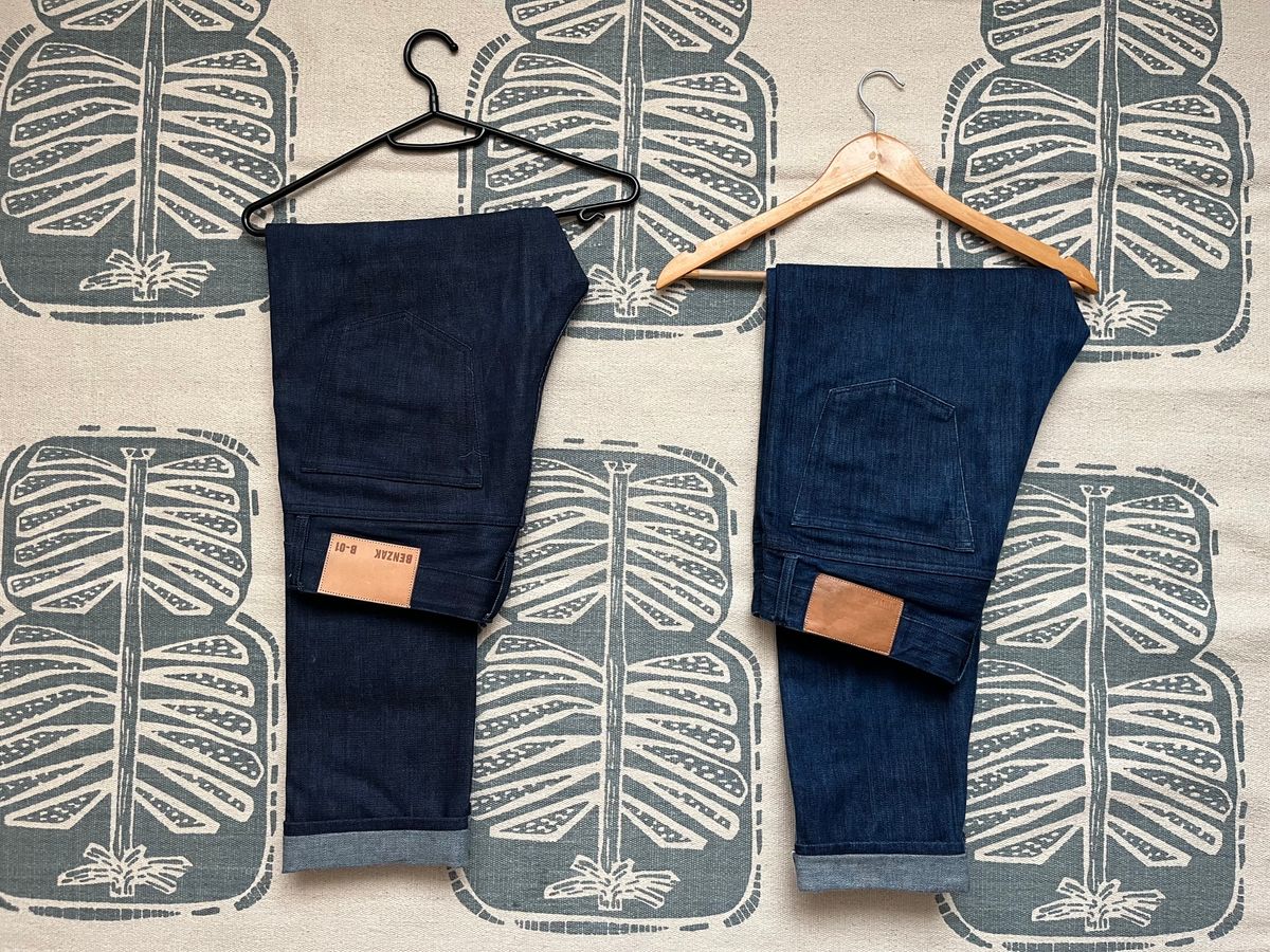 Photo by mr_spud on February 1, 2024 of the Benzak Denim Developers B03 Flame 13 Oz Selvedge in Unknown Material.
