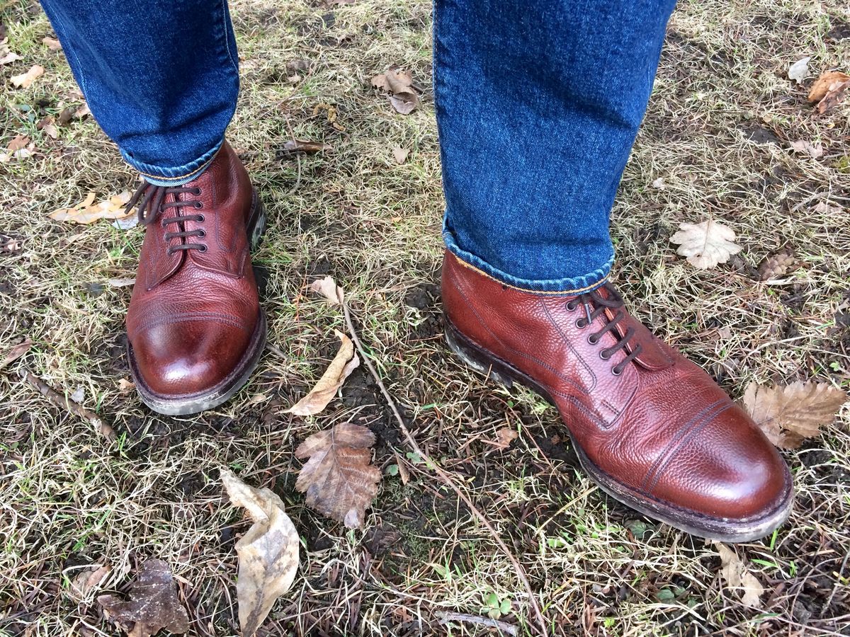 Photo by mr_spud on April 9, 2021 of the Cheaney Pennine 2 in D'Annonay Scotch Grain Calf.