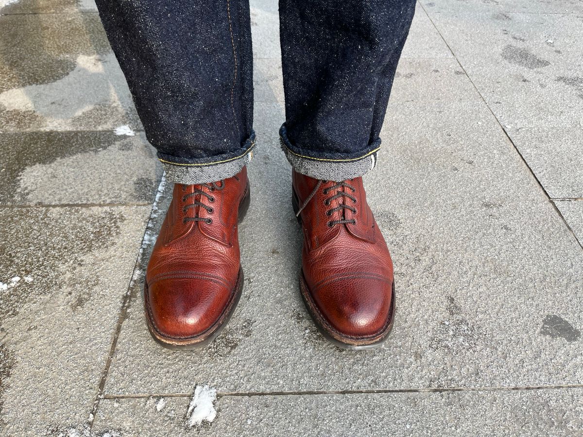 Photo by mr_spud on January 18, 2026 of the Cheaney Pennine 2 in D'Annonay Scotch Grain Calf.