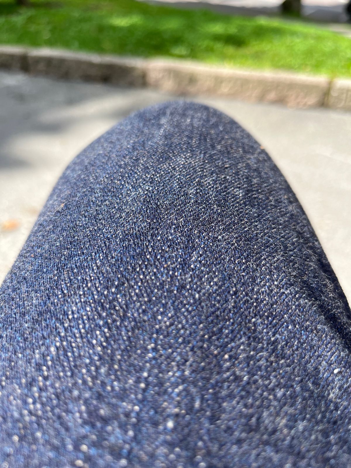 Photo by mr_spud on July 23, 2024 of the Studio D’Artisan Fox Fibre G3 14 Oz Selvedge in Unknown Material.