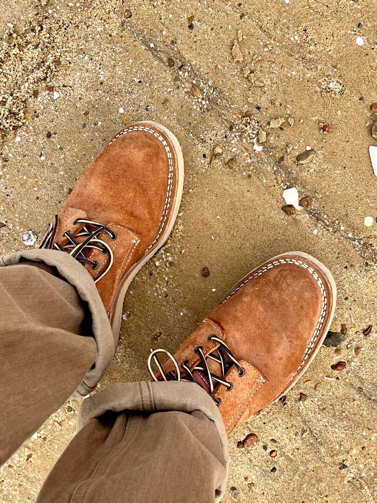 Photo by mr_spud on December 18, 2024 of the White's C350-CS in Seidel Red Dog Oil Tan Roughout.