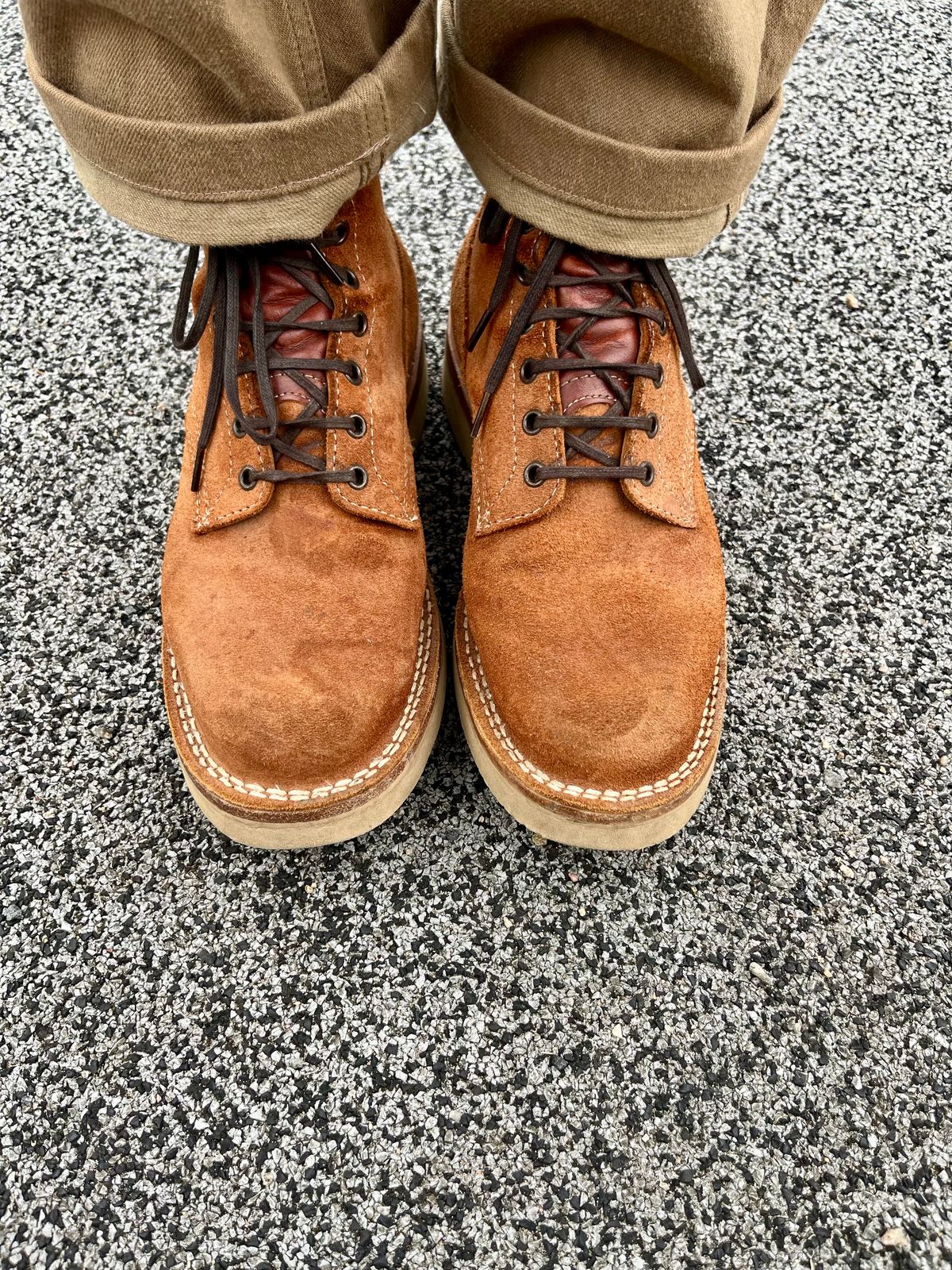 Photo by mr_spud on July 15, 2025 of the White's C350-CS in Seidel Red Dog Oil Tan Roughout.