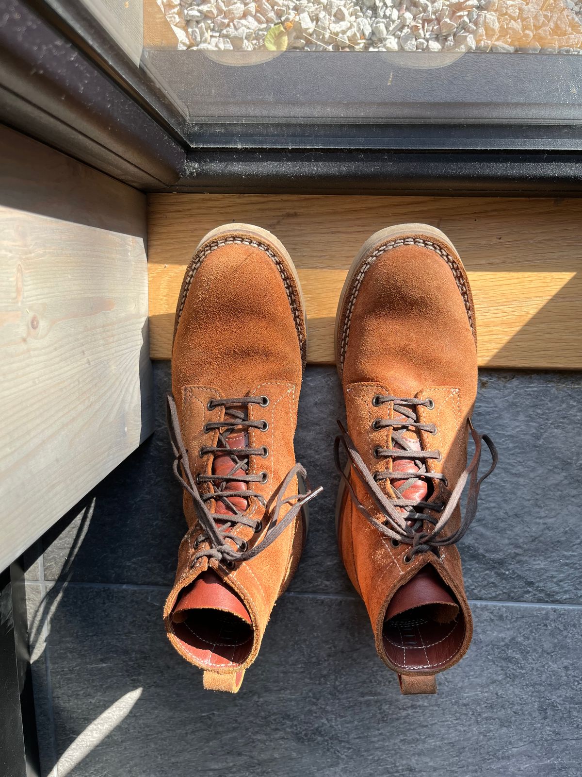 Photo by mr_spud on July 17, 2025 of the White's C350-CS in Seidel Red Dog Oil Tan Roughout.