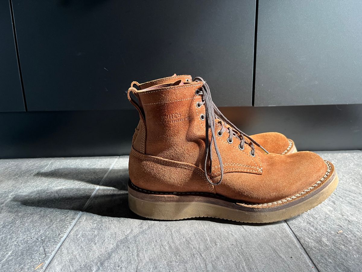 Photo by mr_spud on July 20, 2025 of the White's C350-CS in Seidel Red Dog Oil Tan Roughout.