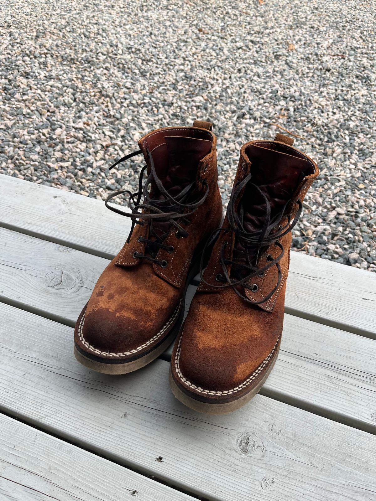 Photo by mr_spud on July 26, 2025 of the White's C350-CS in Seidel Red Dog Oil Tan Roughout.