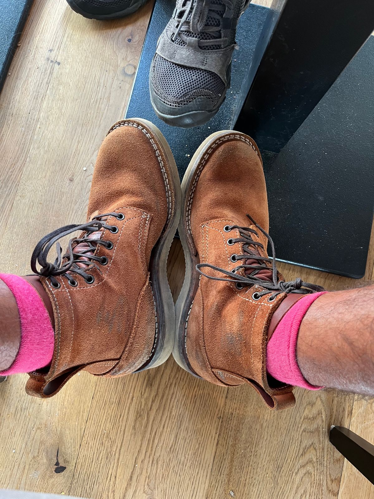 Photo by mr_spud on July 28, 2025 of the White's C350-CS in Seidel Red Dog Oil Tan Roughout.