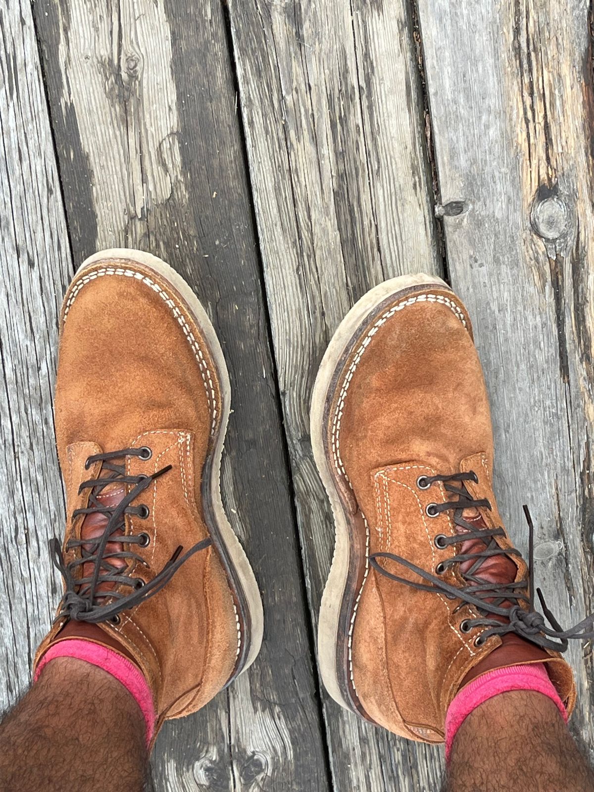 Photo by mr_spud on July 30, 2025 of the White's C350-CS in Seidel Red Dog Oil Tan Roughout.