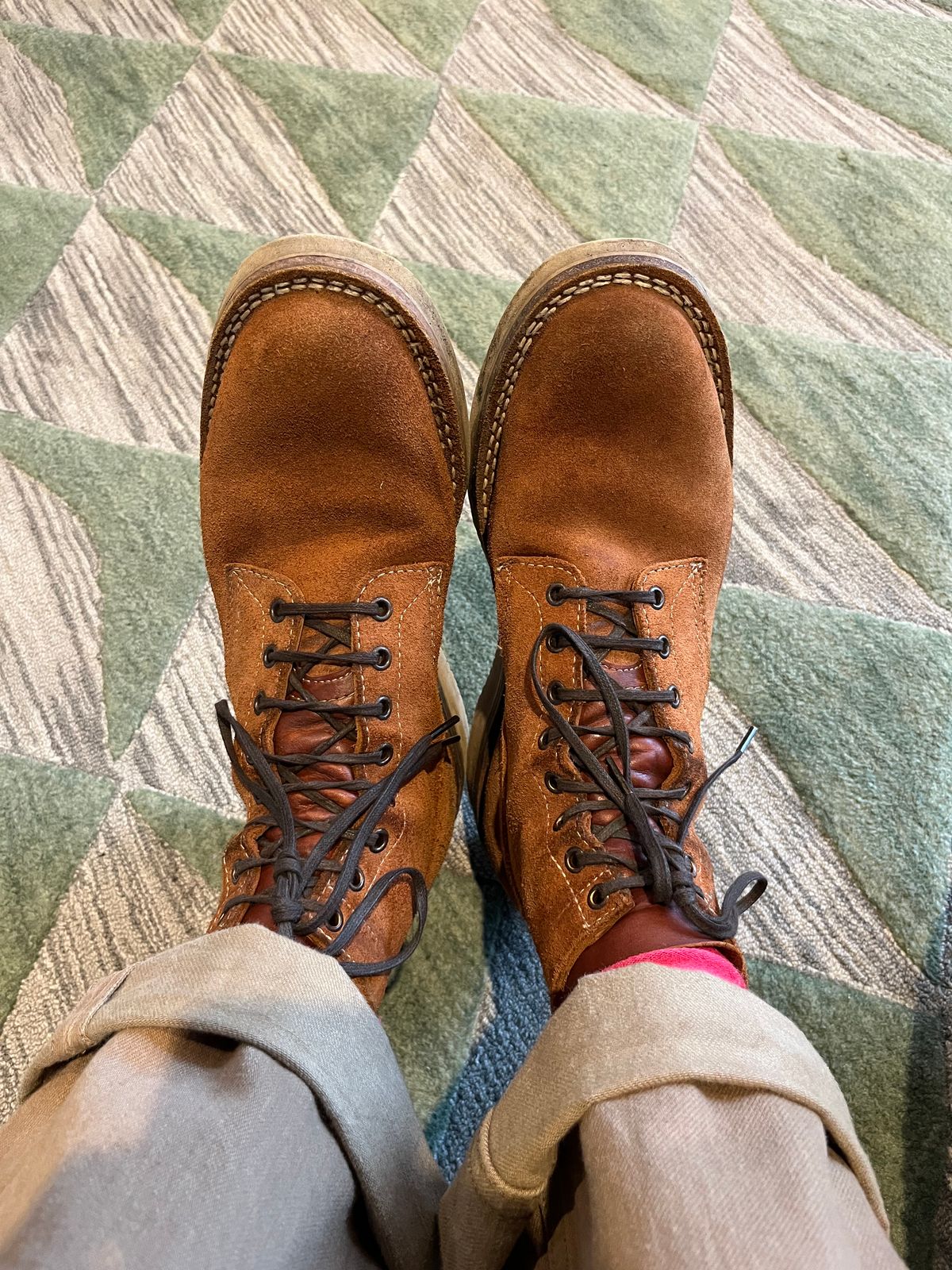Photo by mr_spud on August 2, 2025 of the White's C350-CS in Seidel Red Dog Oil Tan Roughout.