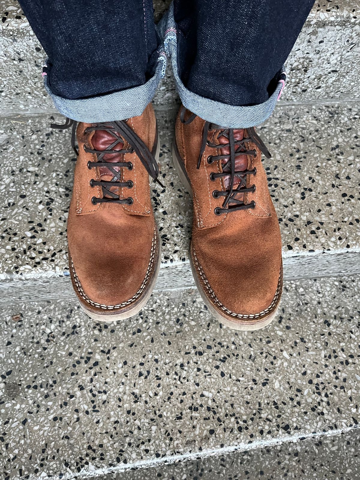 Photo by mr_spud on August 5, 2025 of the White's C350-CS in Seidel Red Dog Oil Tan Roughout.