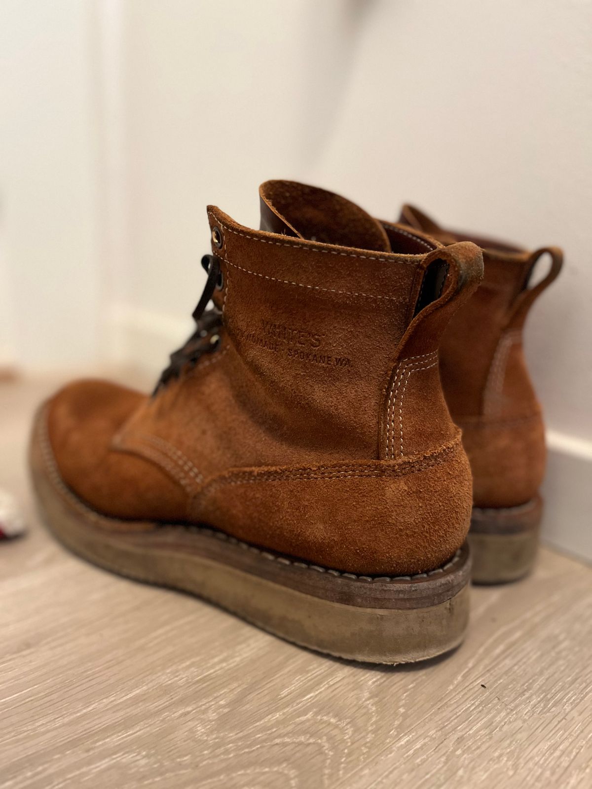 Photo by mr_spud on August 7, 2025 of the White's C350-CS in Seidel Red Dog Oil Tan Roughout.