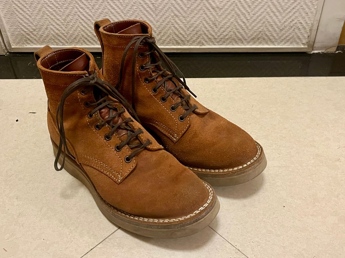 Photo by mr_spud on December 10, 2025 of the White's C350-CS in Seidel Red Dog Oil Tan Roughout.