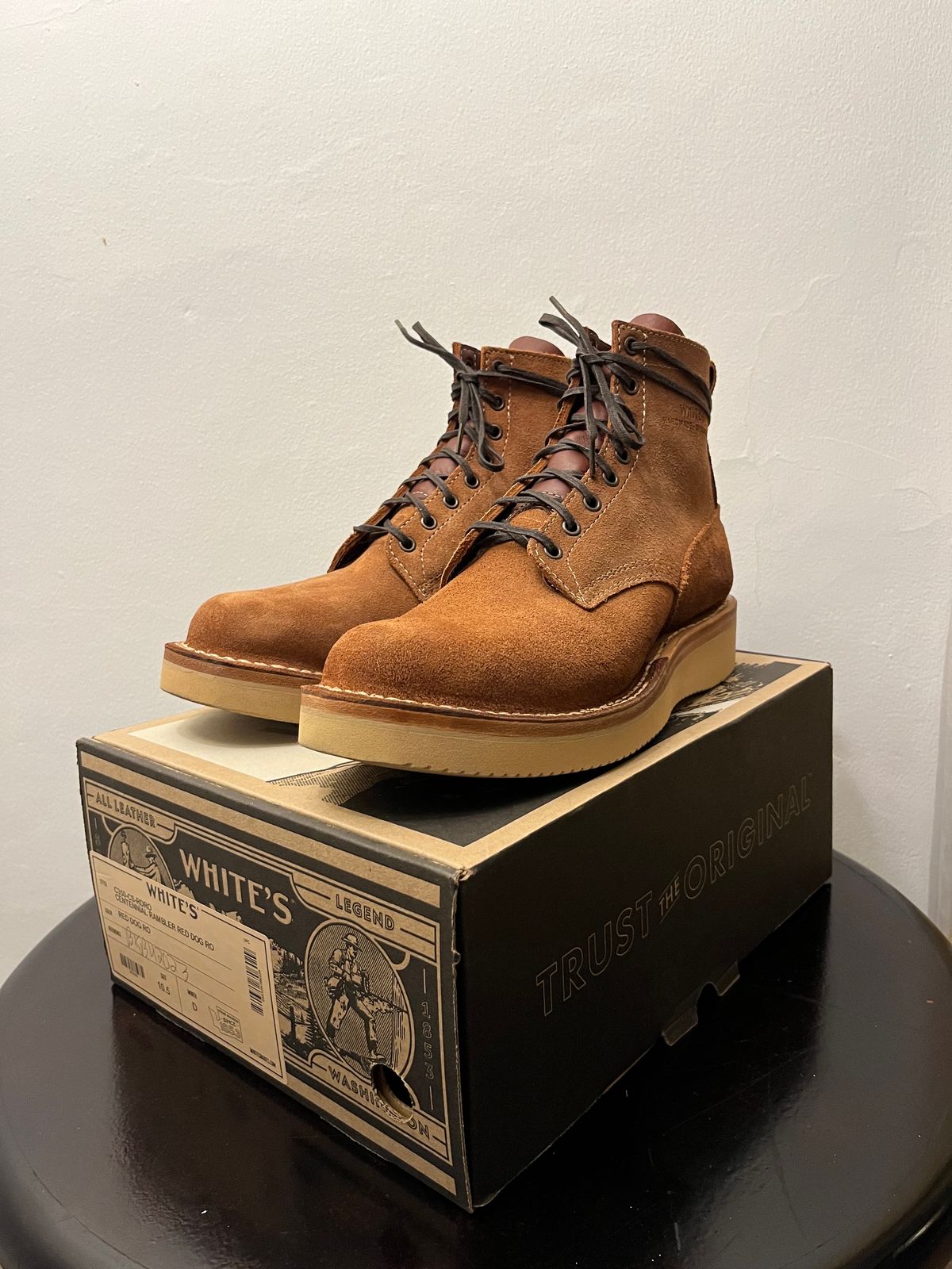 Photo by mr_spud on October 16, 2023 of the White's C350-CS in Seidel Red Dog Oil Tan Roughout.