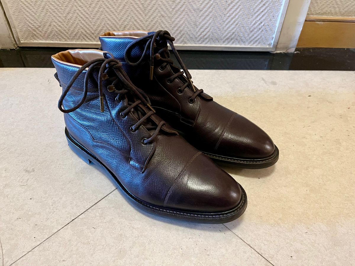 Photo by mr_spud on December 15, 2025 of the Edward Green Connemara in Tanneries Haas Dark Brown Utah.