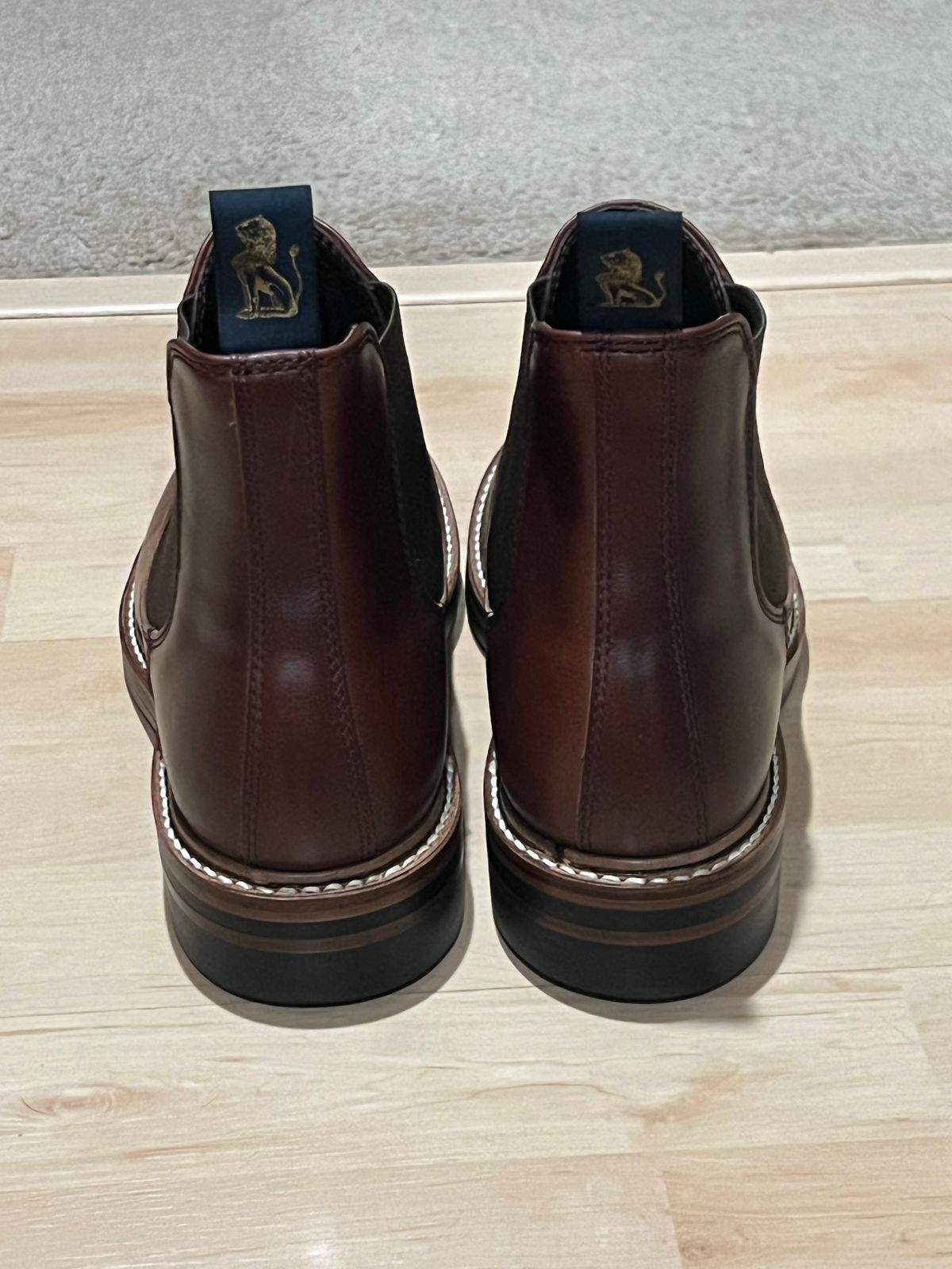 Photo by artvandelay on October 3, 2022 of the John Lofgren Chelsea Boots in Horween Brown Chromexcel.