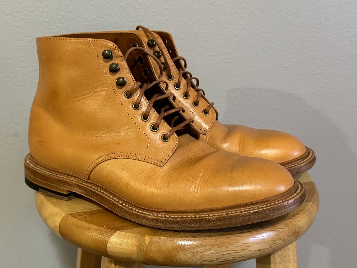 Photo by artvandelay on November 6, 2023 of the Grant Stone Edward Boot in Badalassi Carlo Natural Minerva.