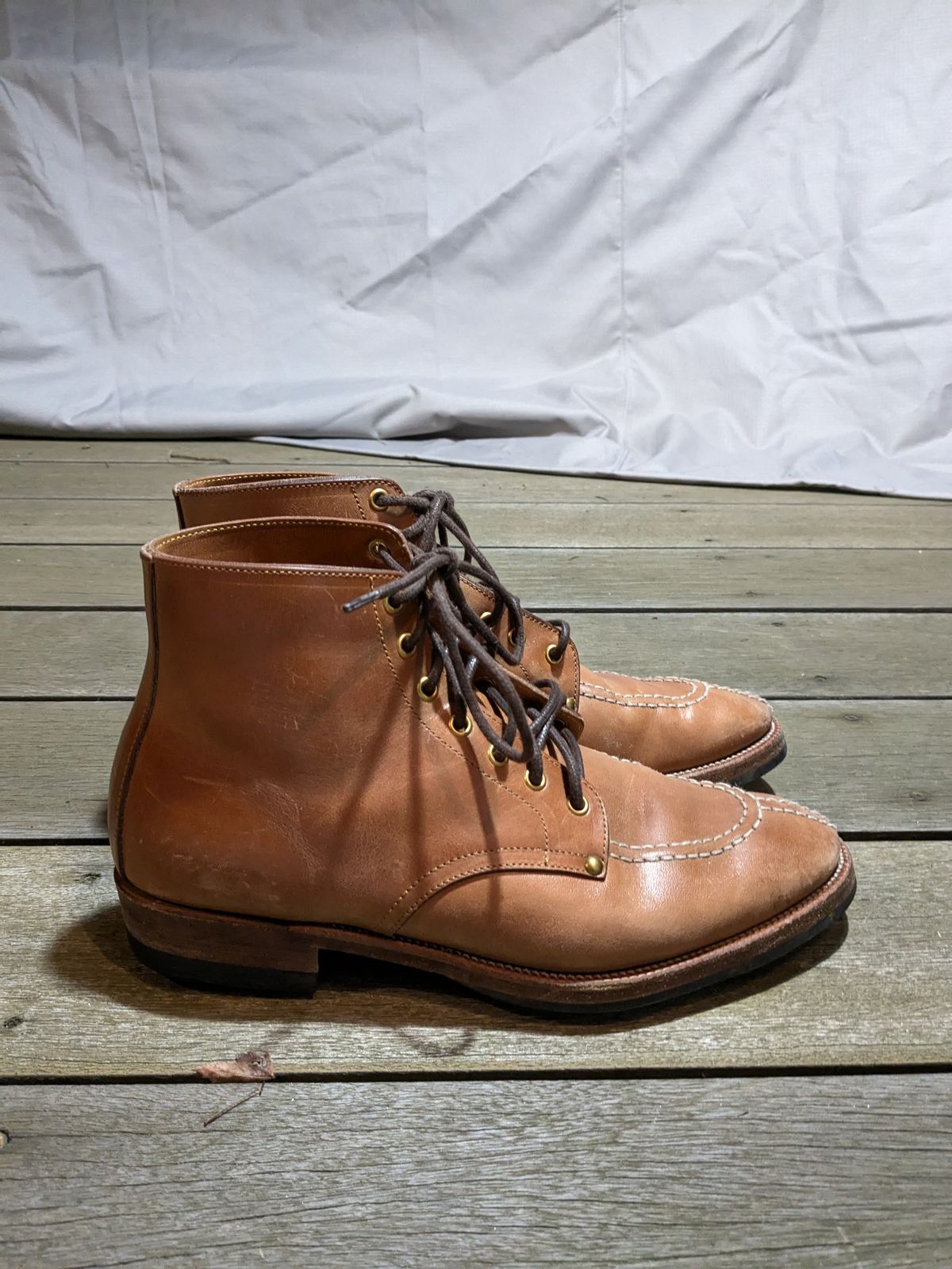 Photo by jacktheenthusiast on February 6, 2025 of the Iron Boots FLT in Maryam Natural TPR Horsebutt.