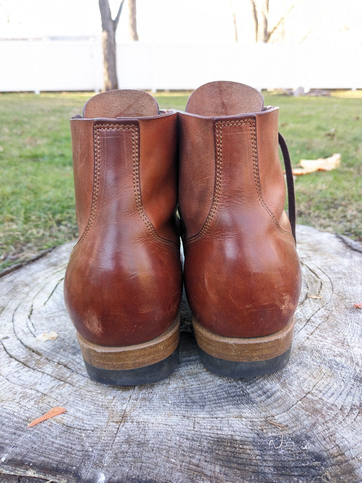 Photo by jacktheenthusiast on January 5, 2024 of the Iron Boots The Great Escape in Guidi Brown Washed Horsebutt.
