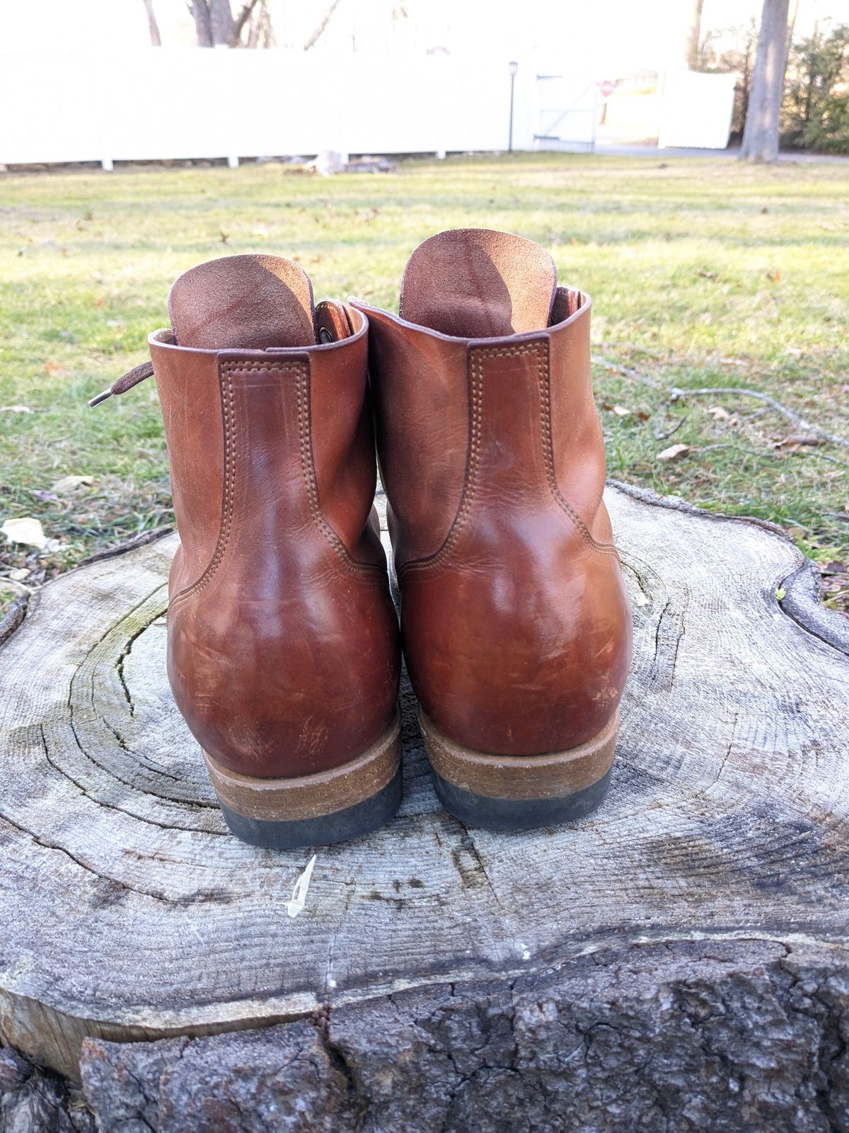 Photo by jacktheenthusiast on February 4, 2024 of the Iron Boots The Great Escape in Guidi Brown Washed Horsebutt.