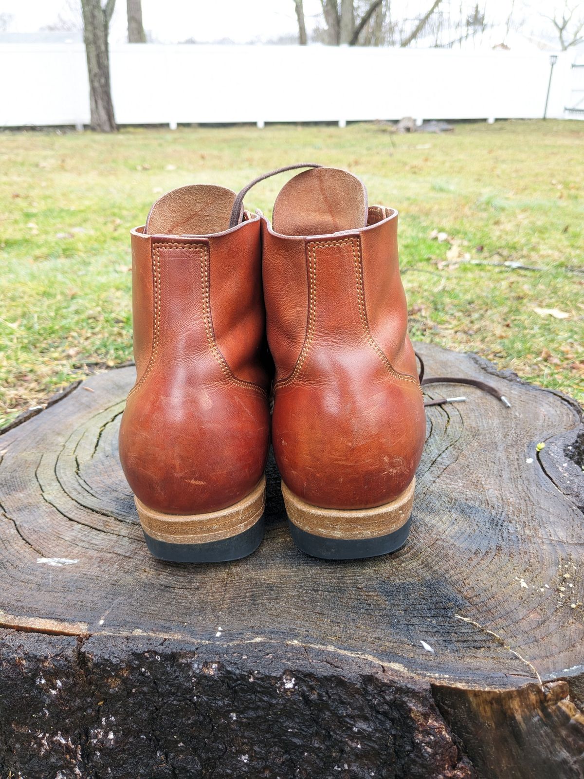 Photo by jacktheenthusiast on March 5, 2024 of the Iron Boots The Great Escape in Guidi Brown Washed Horsebutt.