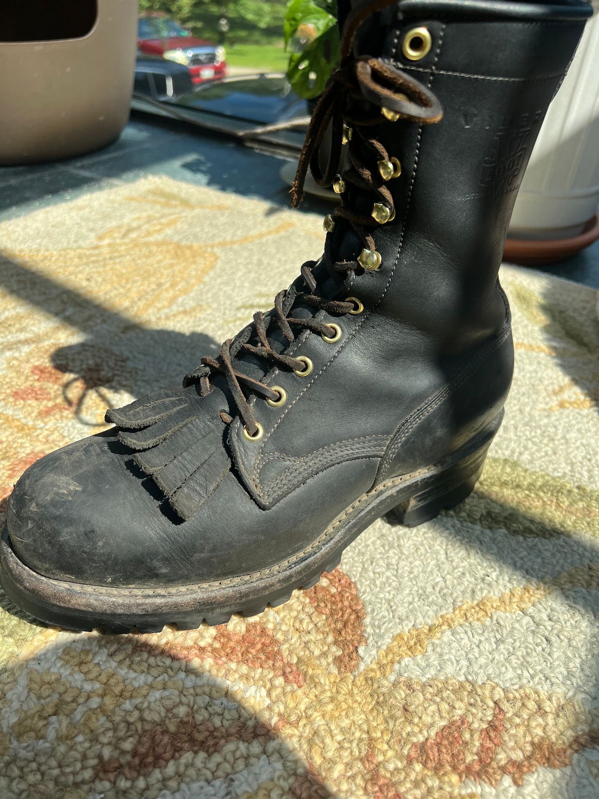 Photo by Davin.Gibiase on August 6, 2023 of the Viberg 151X Contractor in Unknown Leather.