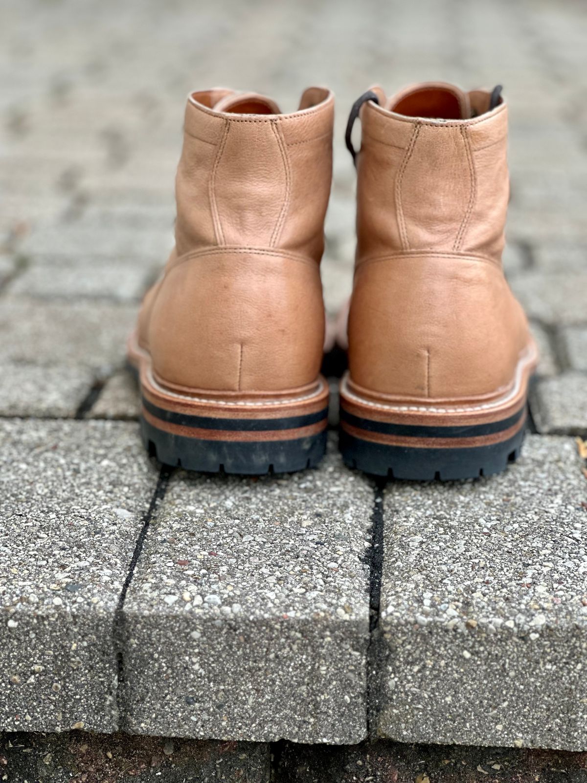 Photo by Wes on December 5, 2022 of the Grant Stone Ottawa Boot in Incas Natural Kangaroo.