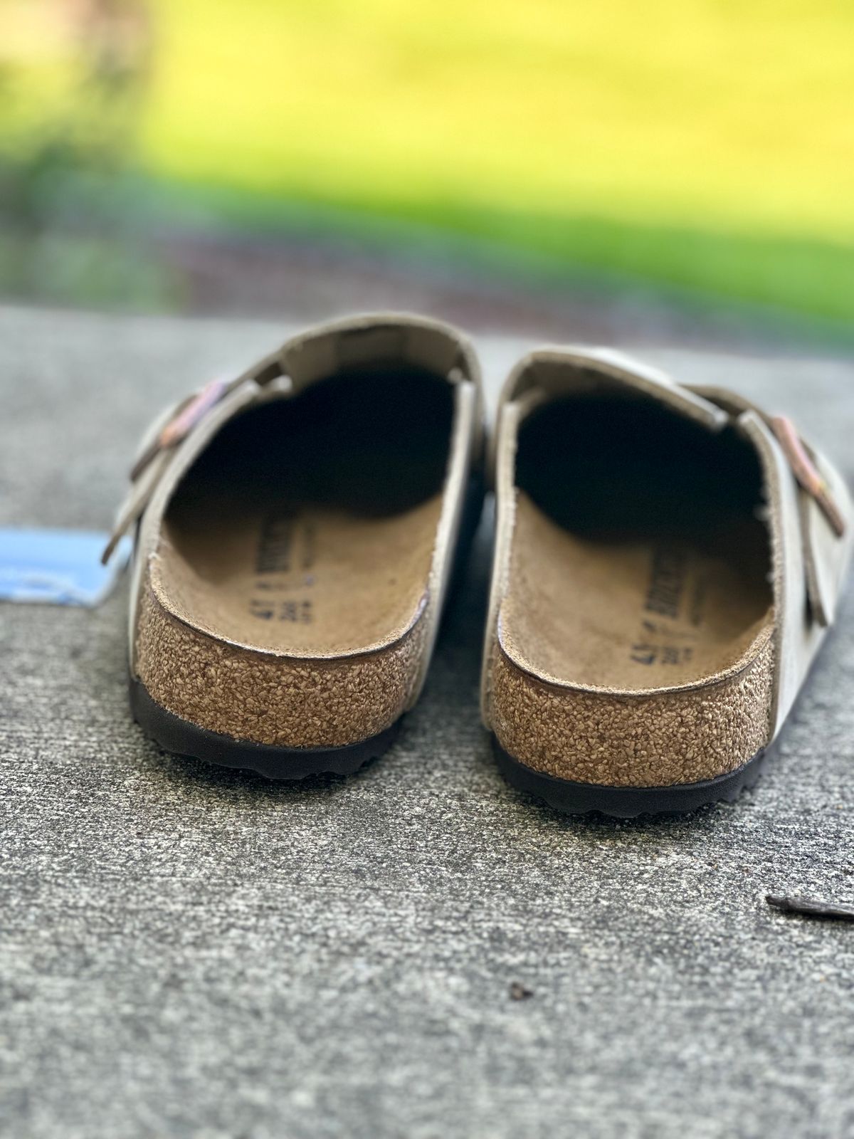 Photo by Wes on October 1, 2023 of the Birkenstock Boston in Tobacco Brown Oiled Leather.