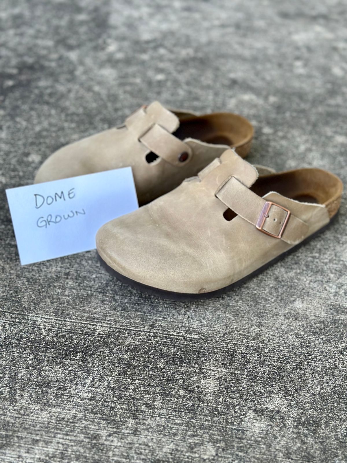 Photo by Wes on November 2, 2023 of the Birkenstock Boston in Tobacco Brown Oiled Leather.