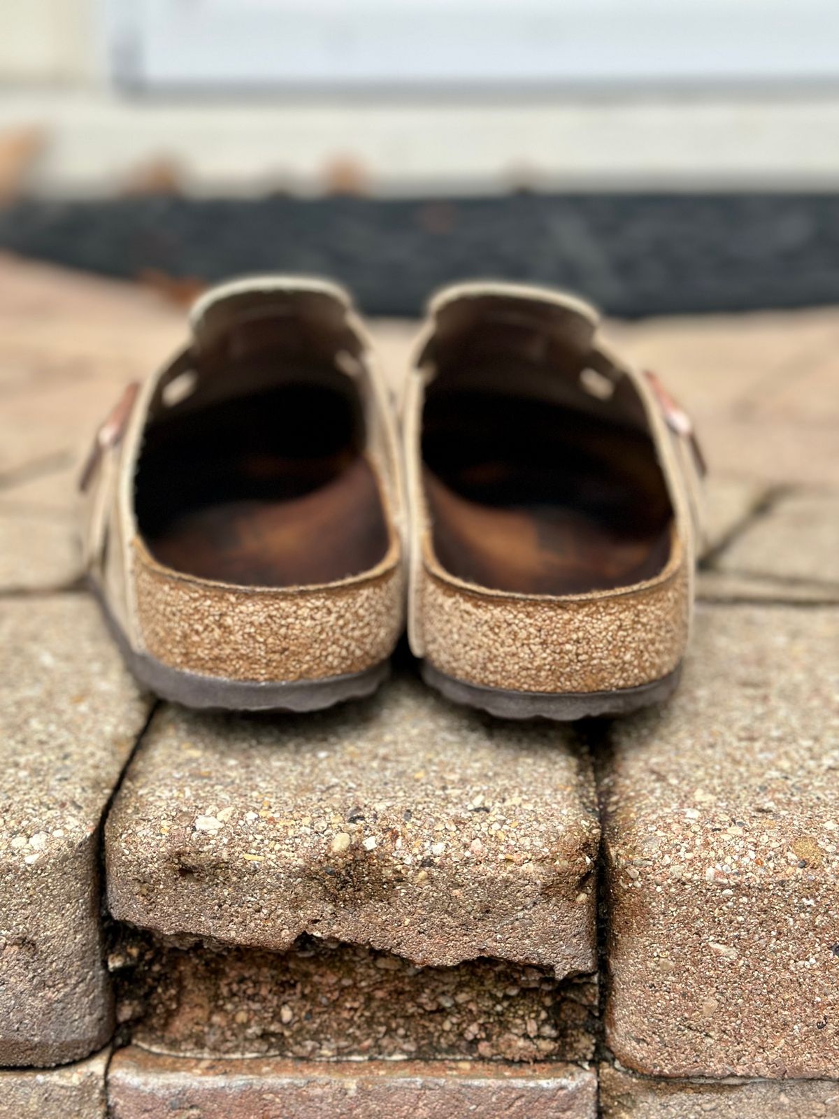 Photo by Wes on December 3, 2023 of the Birkenstock Boston in Tobacco Brown Oiled Leather.