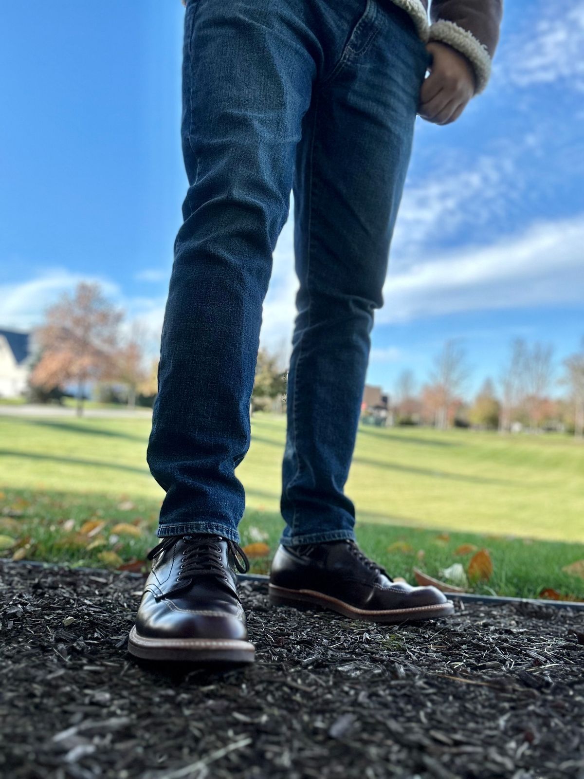 Photo by Wes on November 2, 2023 of the Alden Indy Boot in Horween Brown Chromexcel.