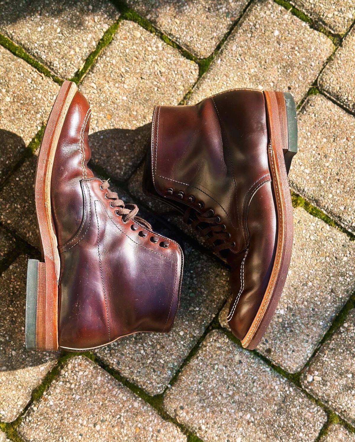 Photo by Wes on February 3, 2024 of the Alden Indy Boot in Horween Brown Chromexcel.