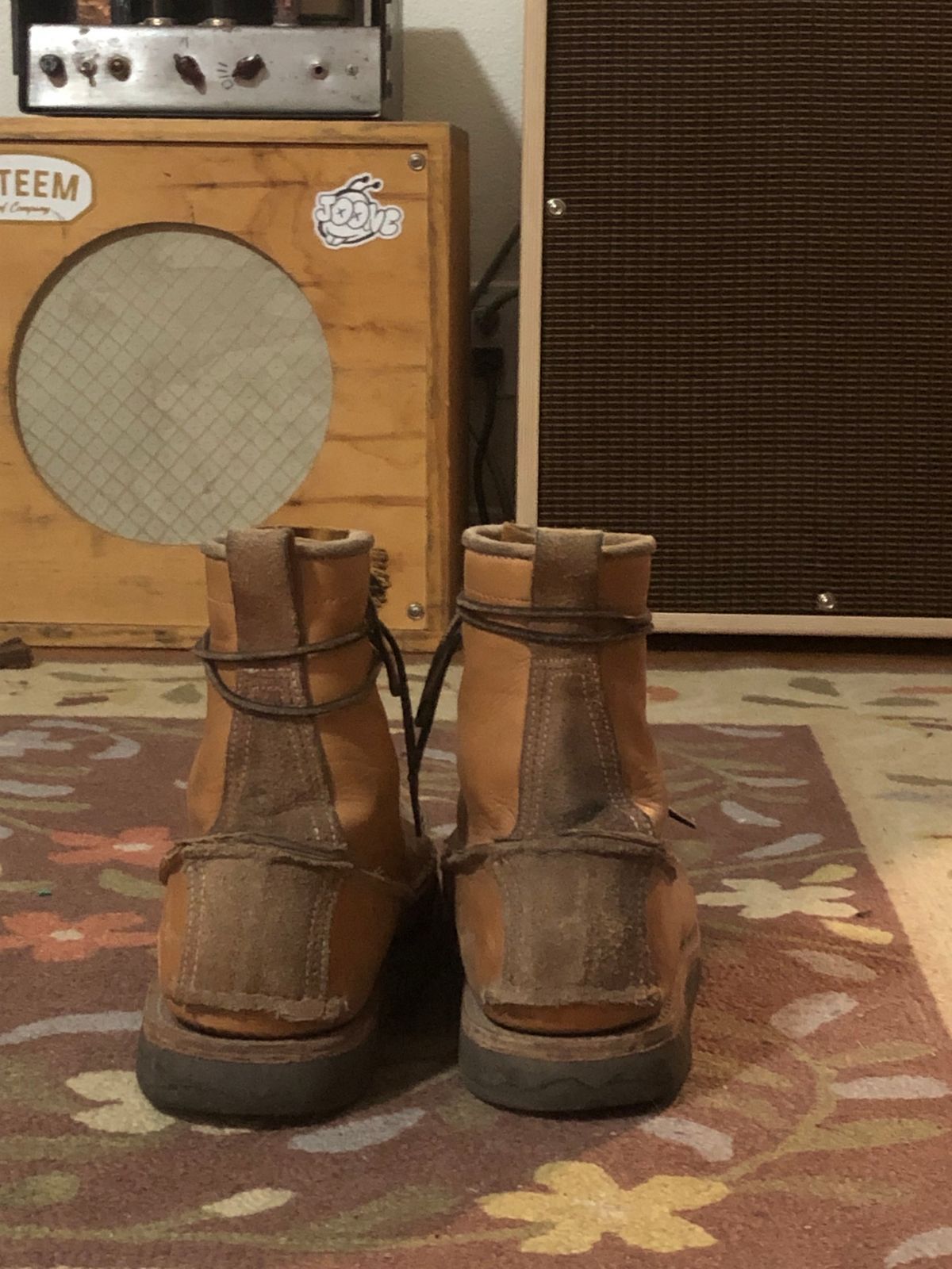 Photo by godspeed on January 6, 2024 of the Godspeed Work Moccasin in Horween Natural Essex.