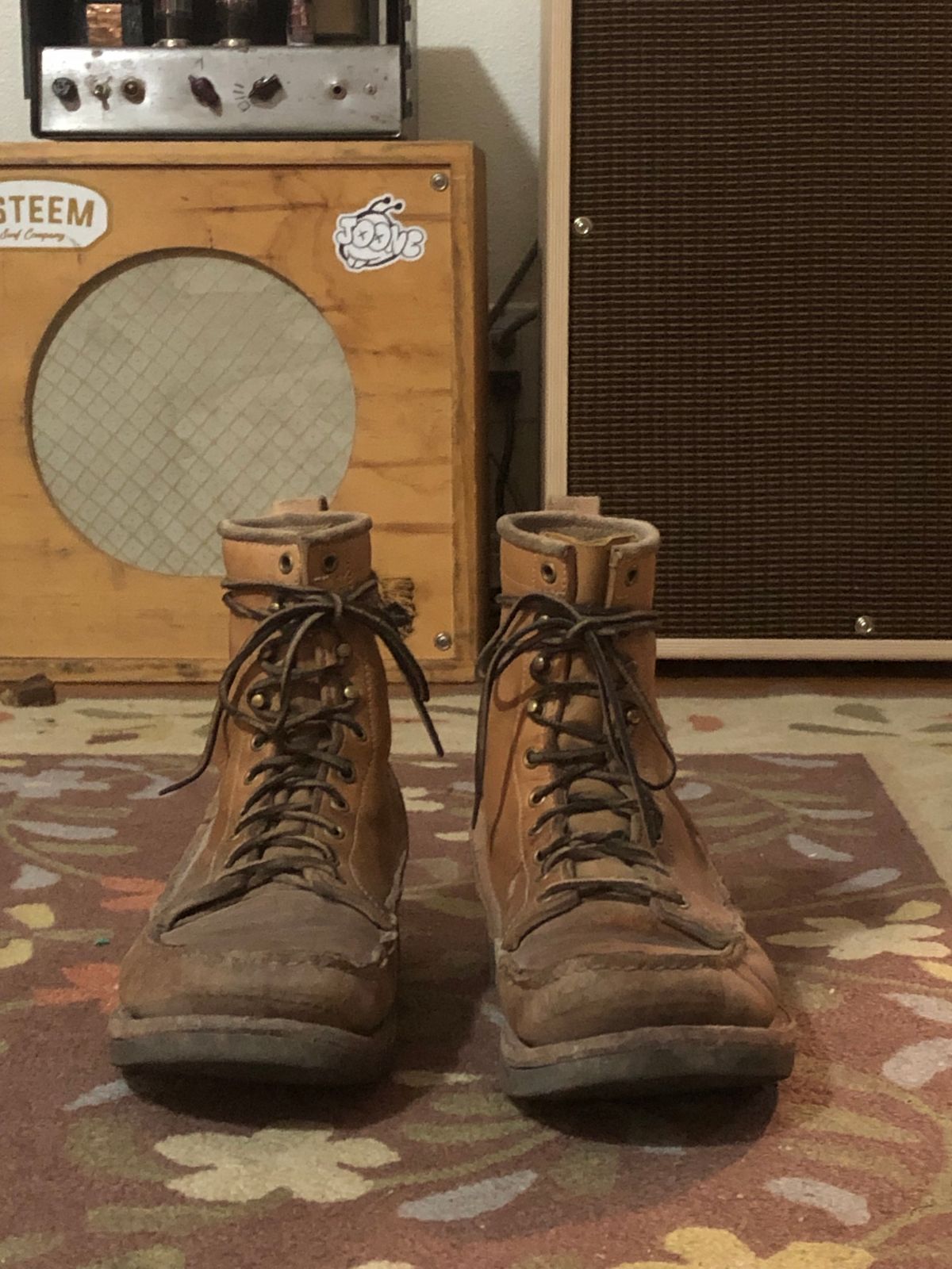 Photo by godspeed on January 6, 2024 of the Godspeed Work Moccasin in Horween Natural Essex.