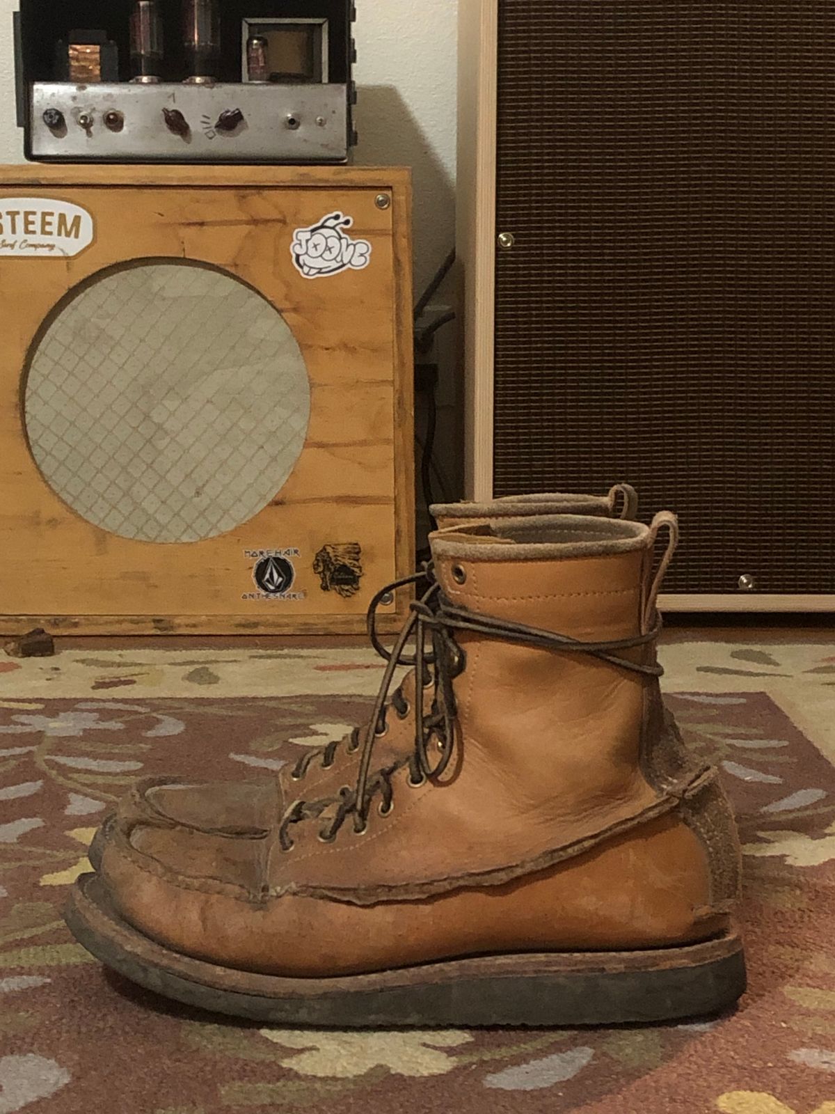 Photo by godspeed on January 6, 2024 of the Godspeed Work Moccasin in Horween Natural Essex.