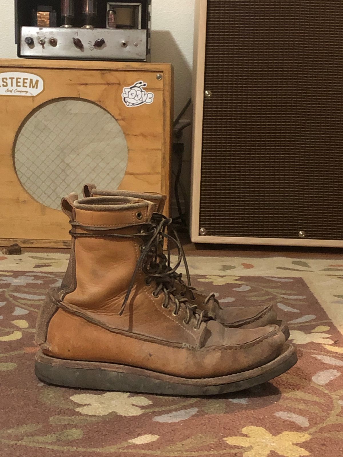 Photo by godspeed on January 6, 2024 of the Godspeed Work Moccasin in Horween Natural Essex.