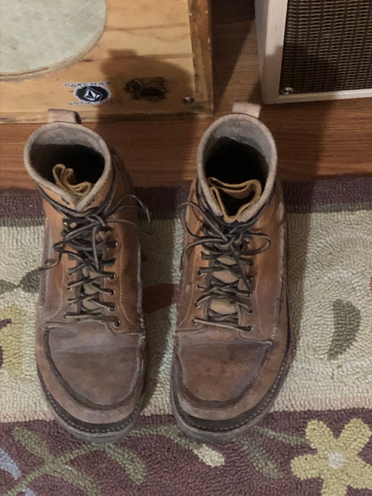 Photo by godspeed on January 6, 2024 of the Godspeed Work Moccasin in Horween Natural Essex.