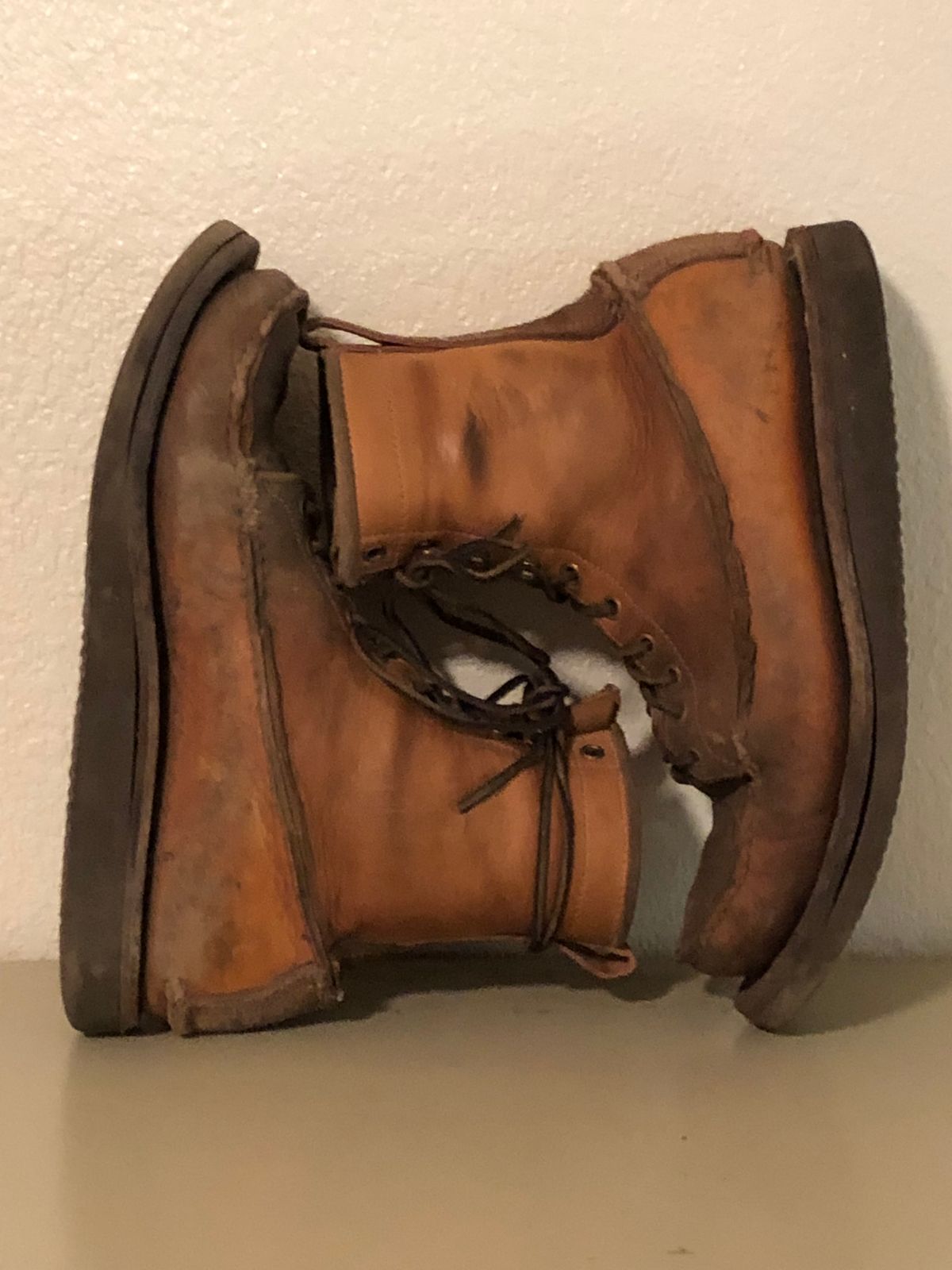 Photo by godspeed on March 6, 2024 of the Godspeed Work Moccasin in Horween Natural Essex.