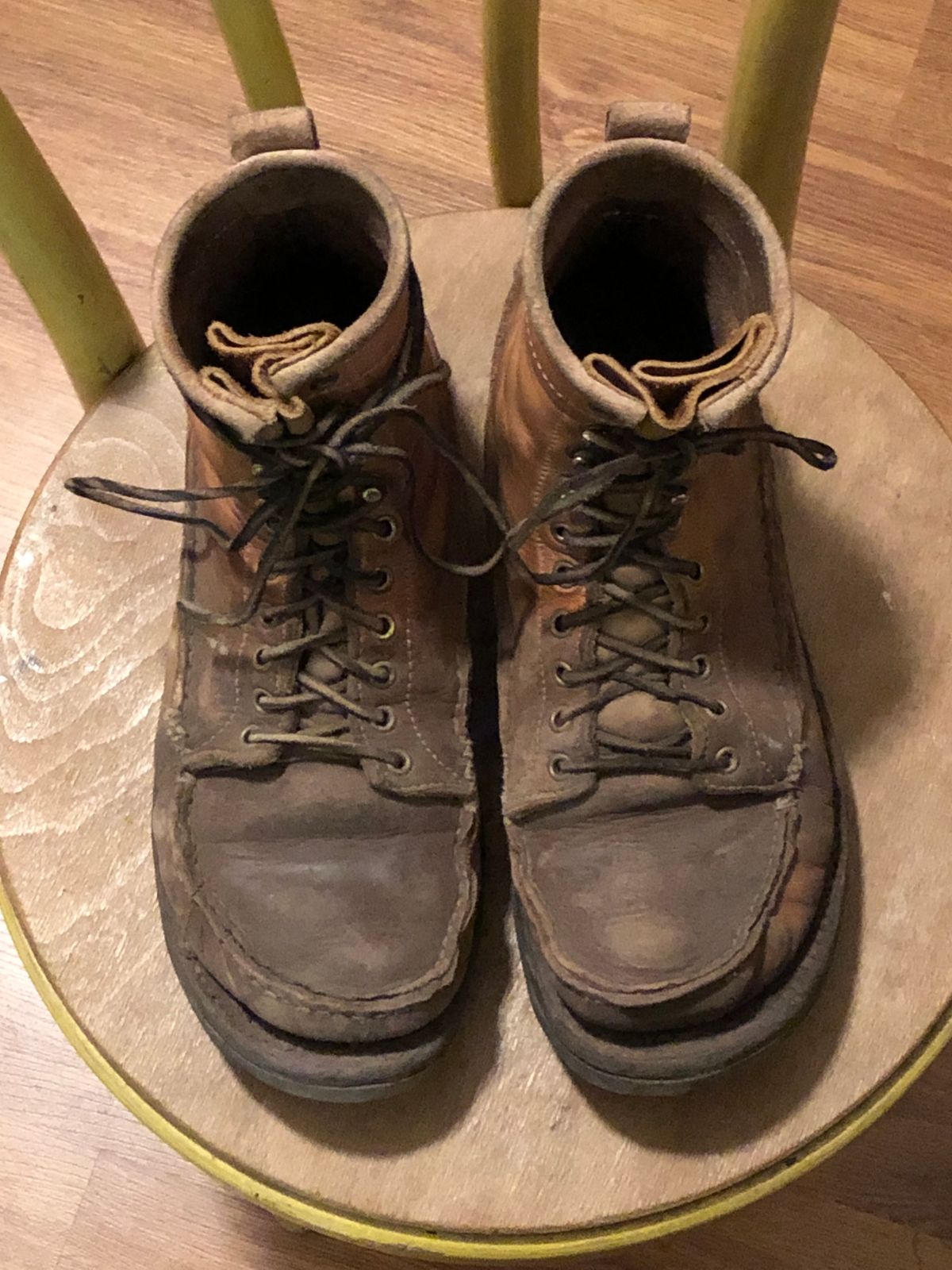 Photo by godspeed on March 6, 2024 of the Godspeed Work Moccasin in Horween Natural Essex.