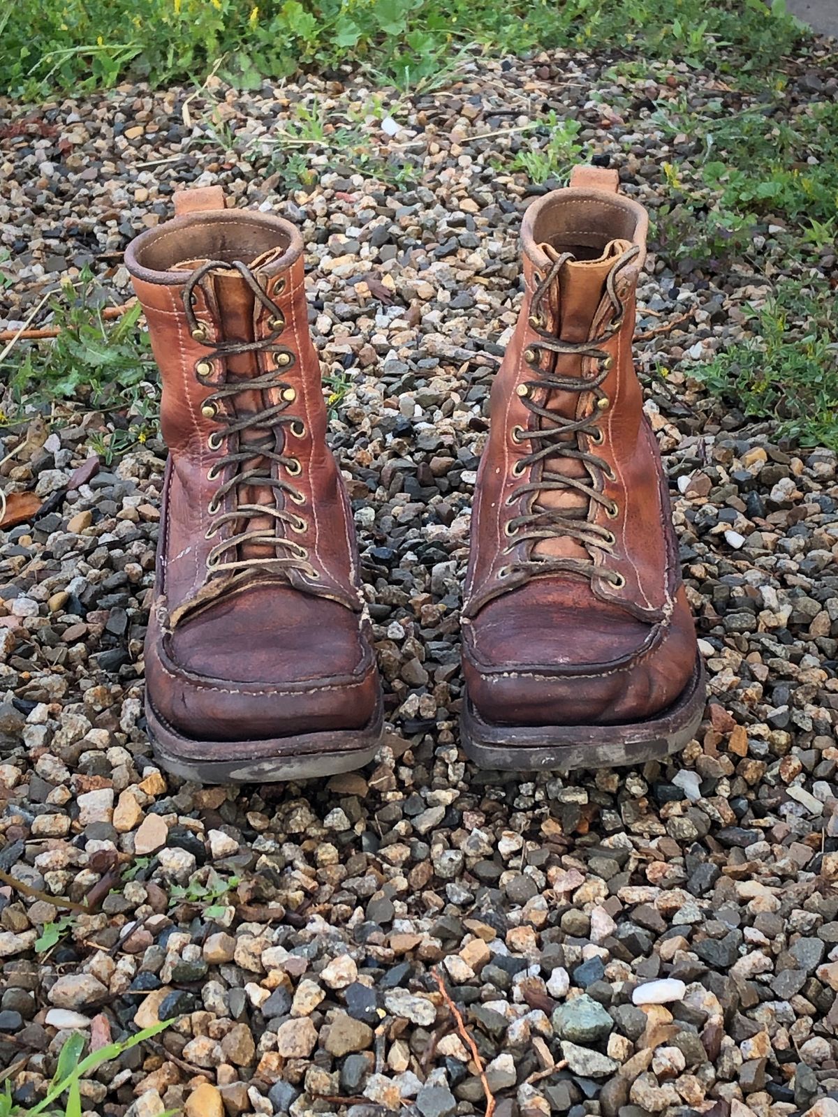 Photo by godspeed on April 6, 2024 of the Godspeed Work Moccasin in Horween Natural Essex.