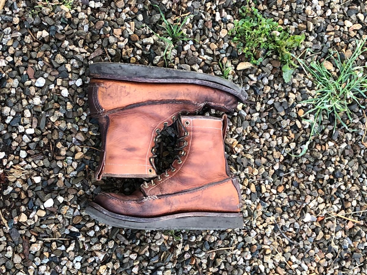 Photo by godspeed on April 6, 2024 of the Godspeed Work Moccasin in Horween Natural Essex.