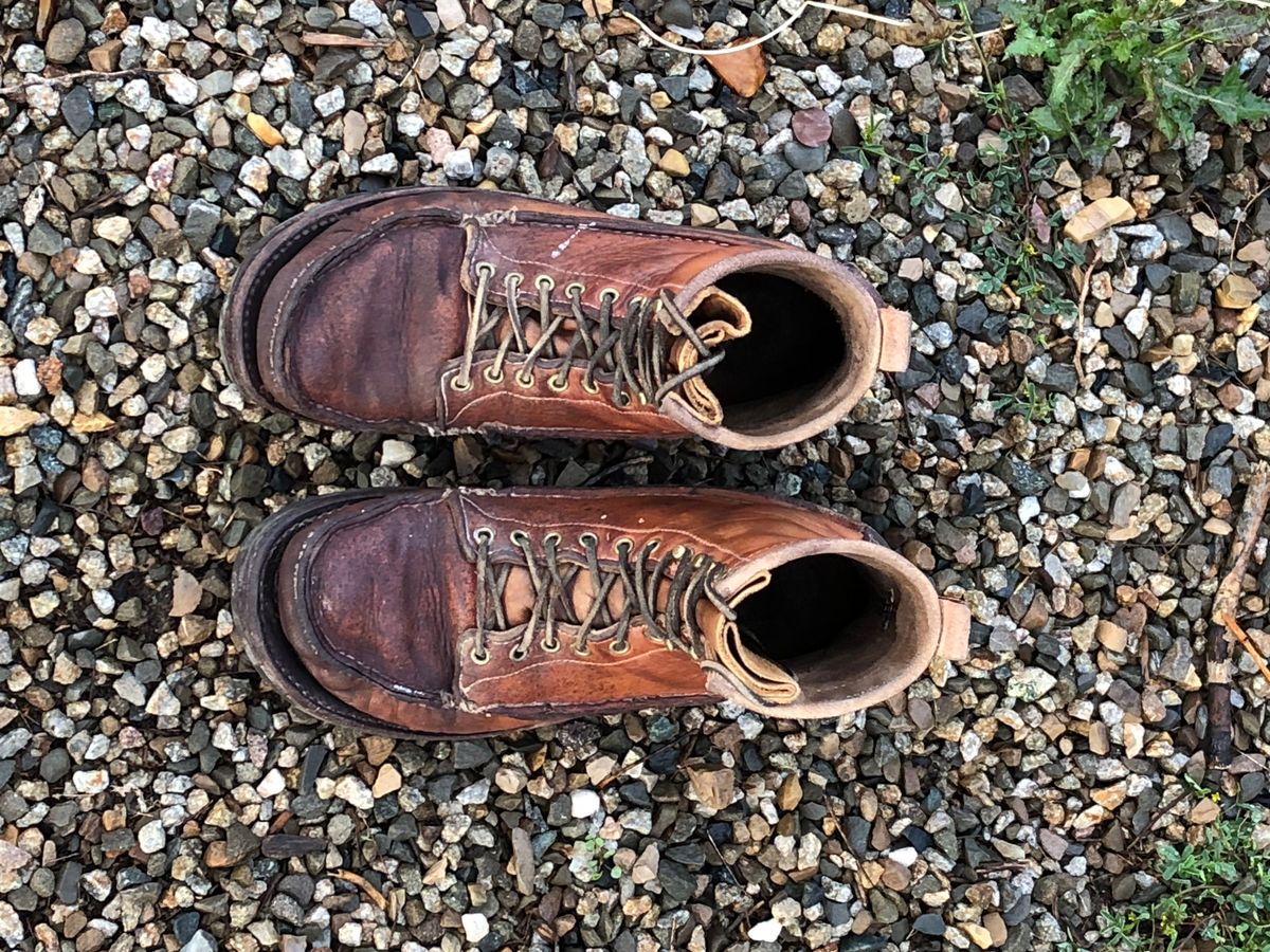 Photo by godspeed on April 6, 2024 of the Godspeed Work Moccasin in Horween Natural Essex.