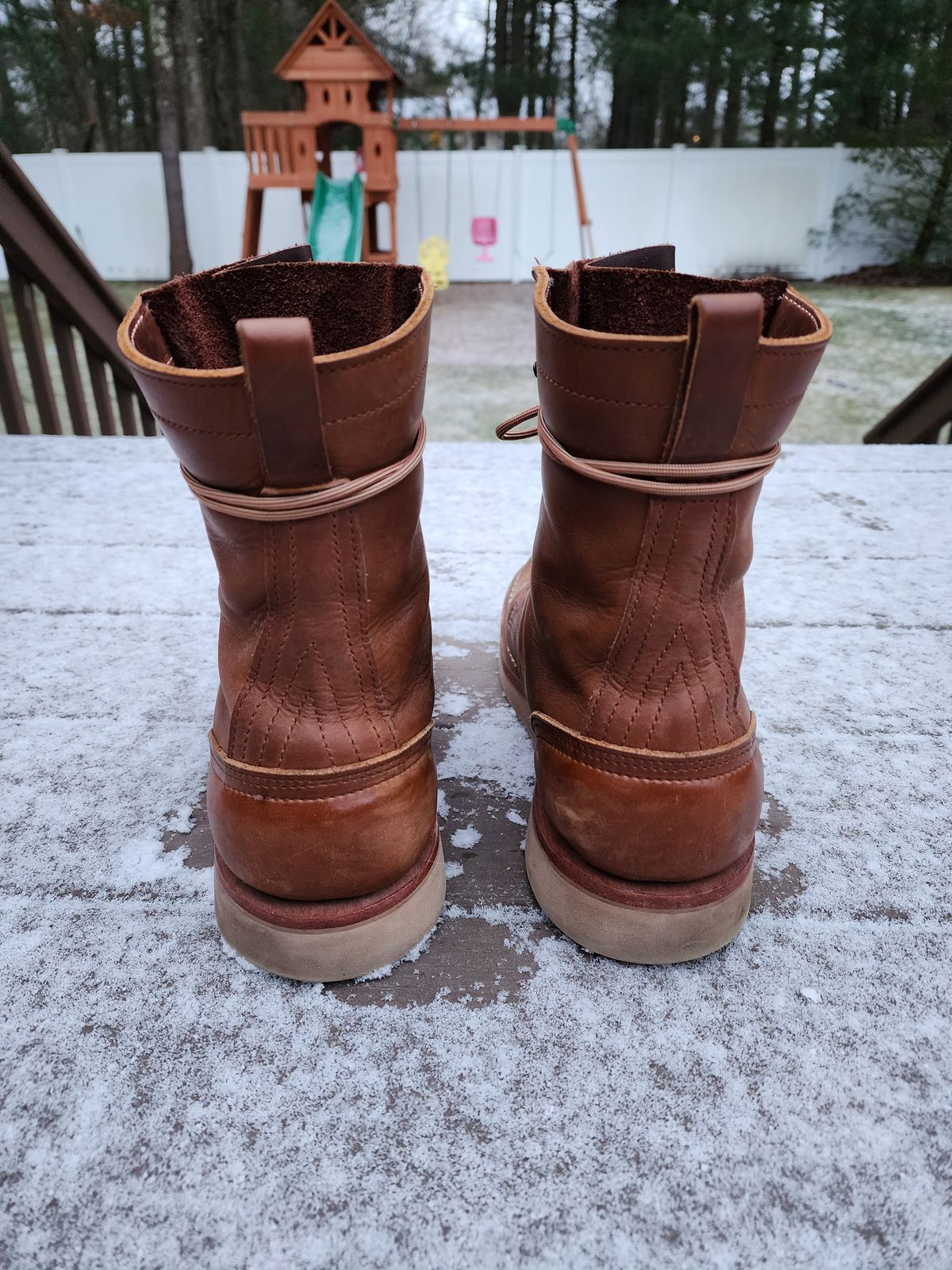 Photo by ba_knows on February 1, 2023 of the Nicks Traveler in Horween Orange Predator.