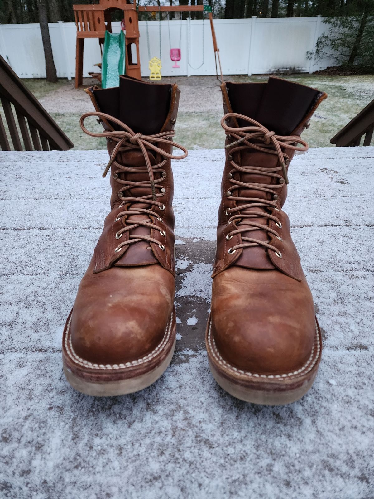 Photo by ba_knows on February 1, 2023 of the Nicks Traveler in Horween Orange Predator.