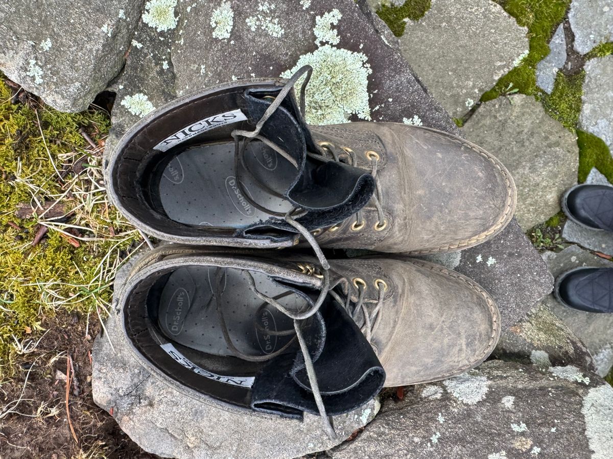Photo by thewampus on April 1, 2025 of the Nicks MTO in Horween Steel Predator.
