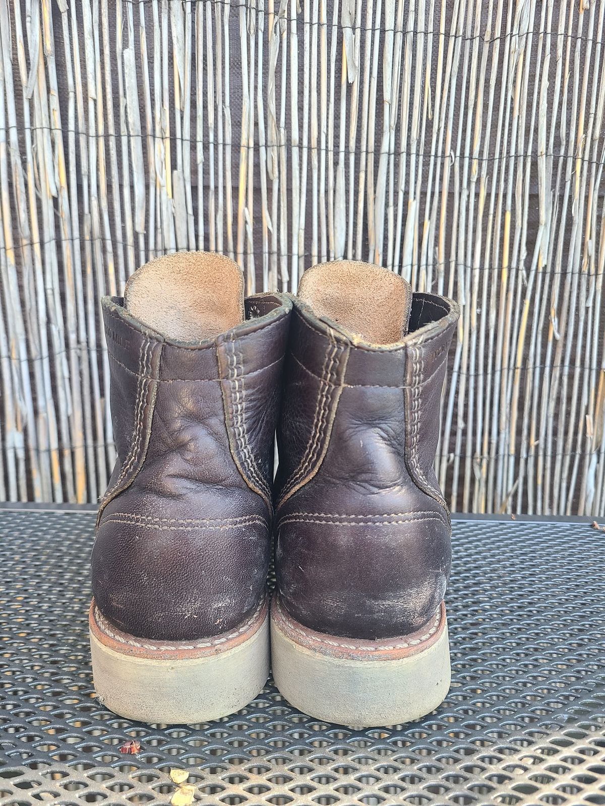 Photo by TheSlickBastard on March 1, 2023 of the Wolverine 1000 Mile Moc-Toe Boot in Horween Arabica Lux Calfskin.