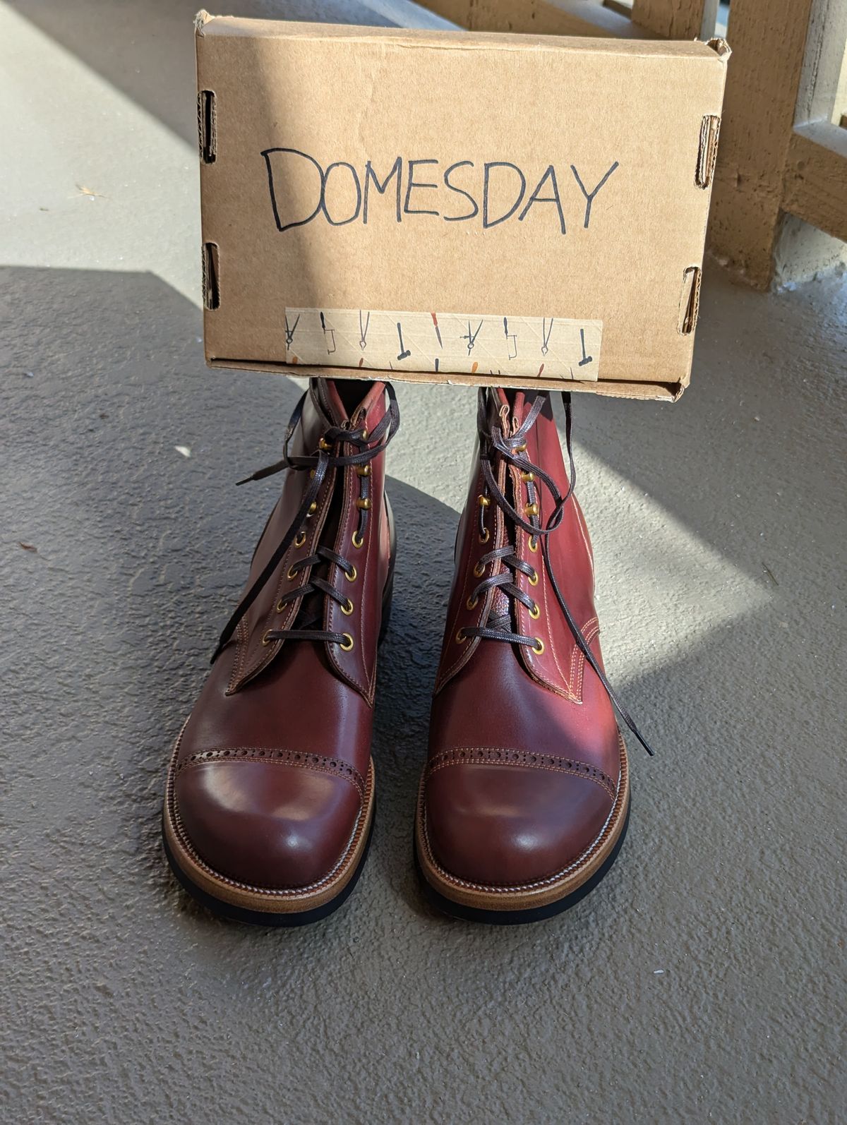 Photo by unofficiallegends on October 1, 2024 of the Iron Boots 5515 in Maryam Ruggine Shell Cordovan.