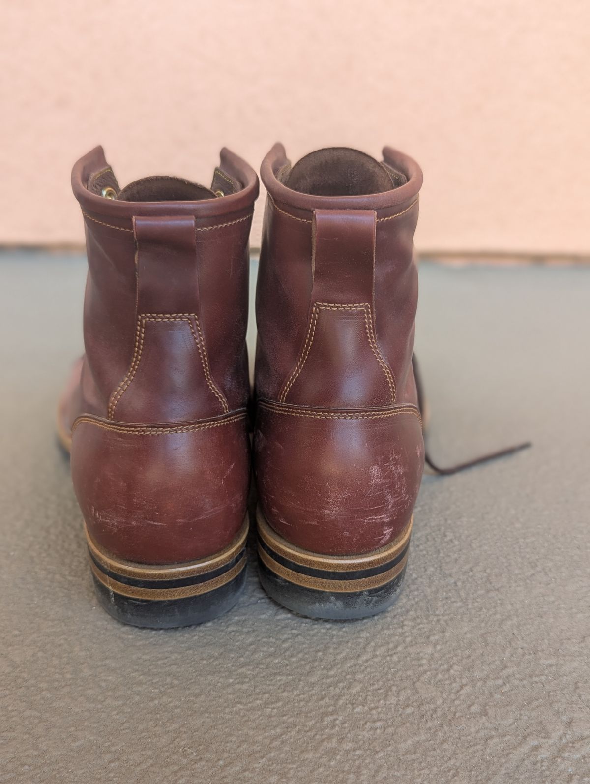Photo by unofficiallegends on February 2, 2025 of the Iron Boots 5515 in Maryam Ruggine Shell Cordovan.