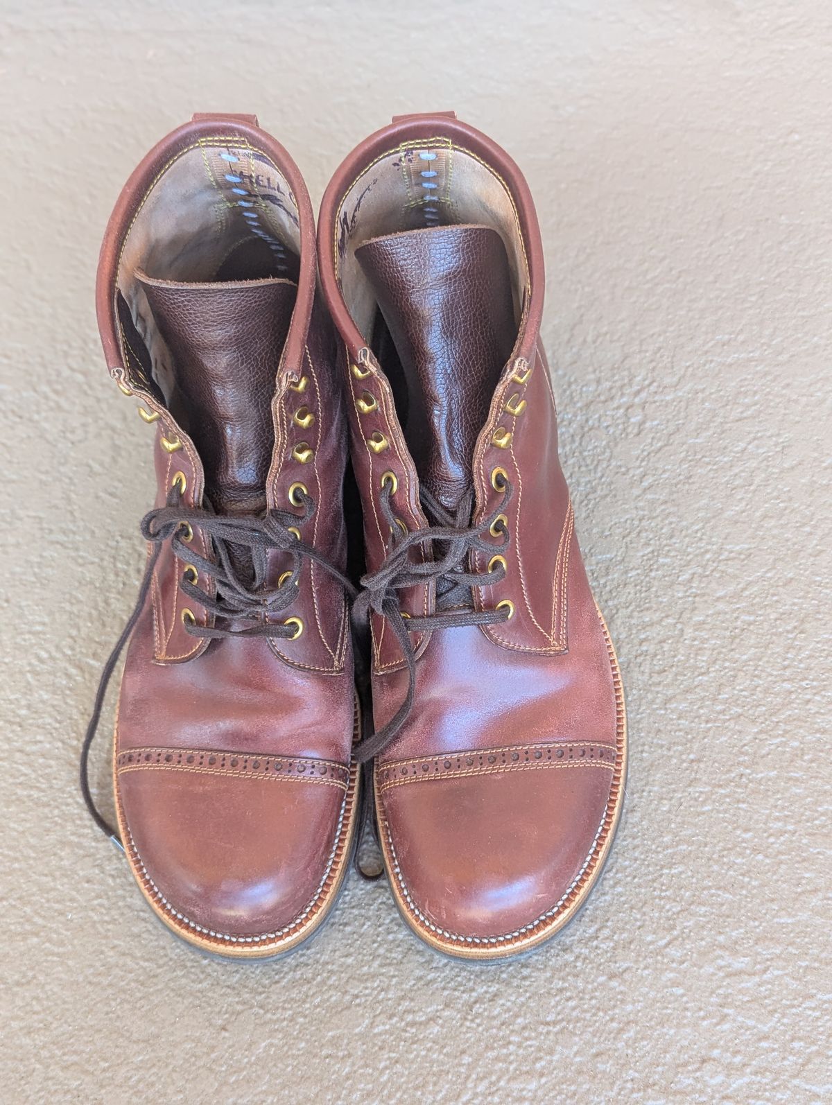 Photo by unofficiallegends on February 2, 2025 of the Iron Boots 5515 in Maryam Ruggine Shell Cordovan.