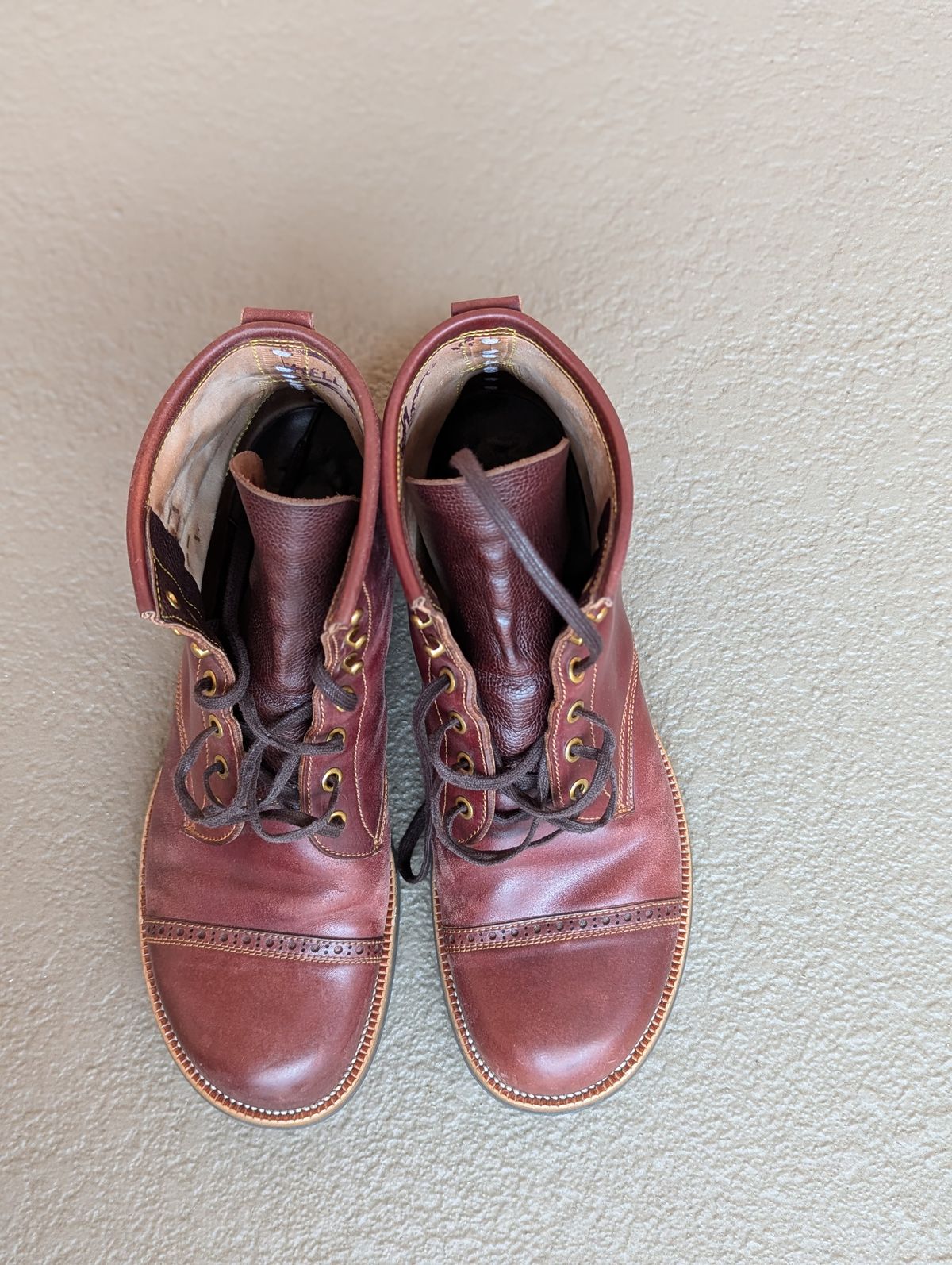 Photo by unofficiallegends on March 2, 2025 of the Iron Boots 5515 in Maryam Ruggine Shell Cordovan.