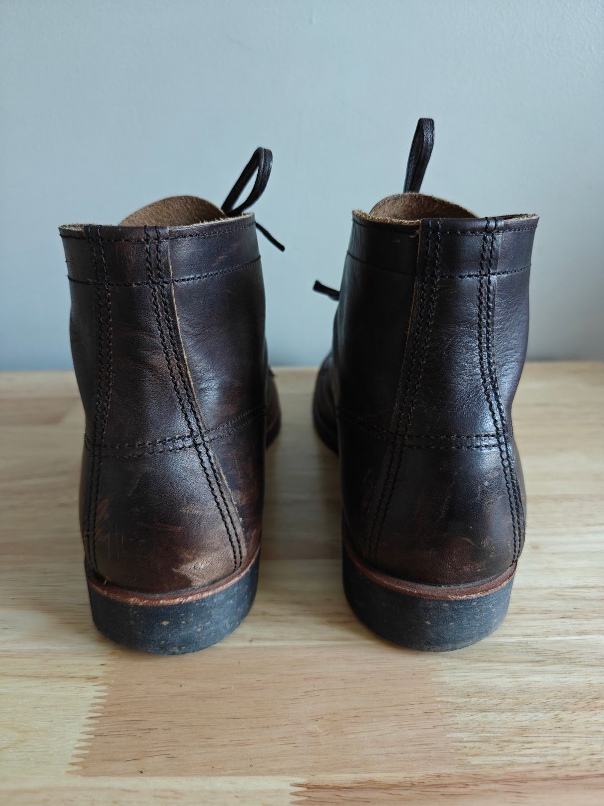 Photo by litespeedd on December 1, 2025 of the Red Wing 8061 Merchant in S.B. Foot Ebony Harness.